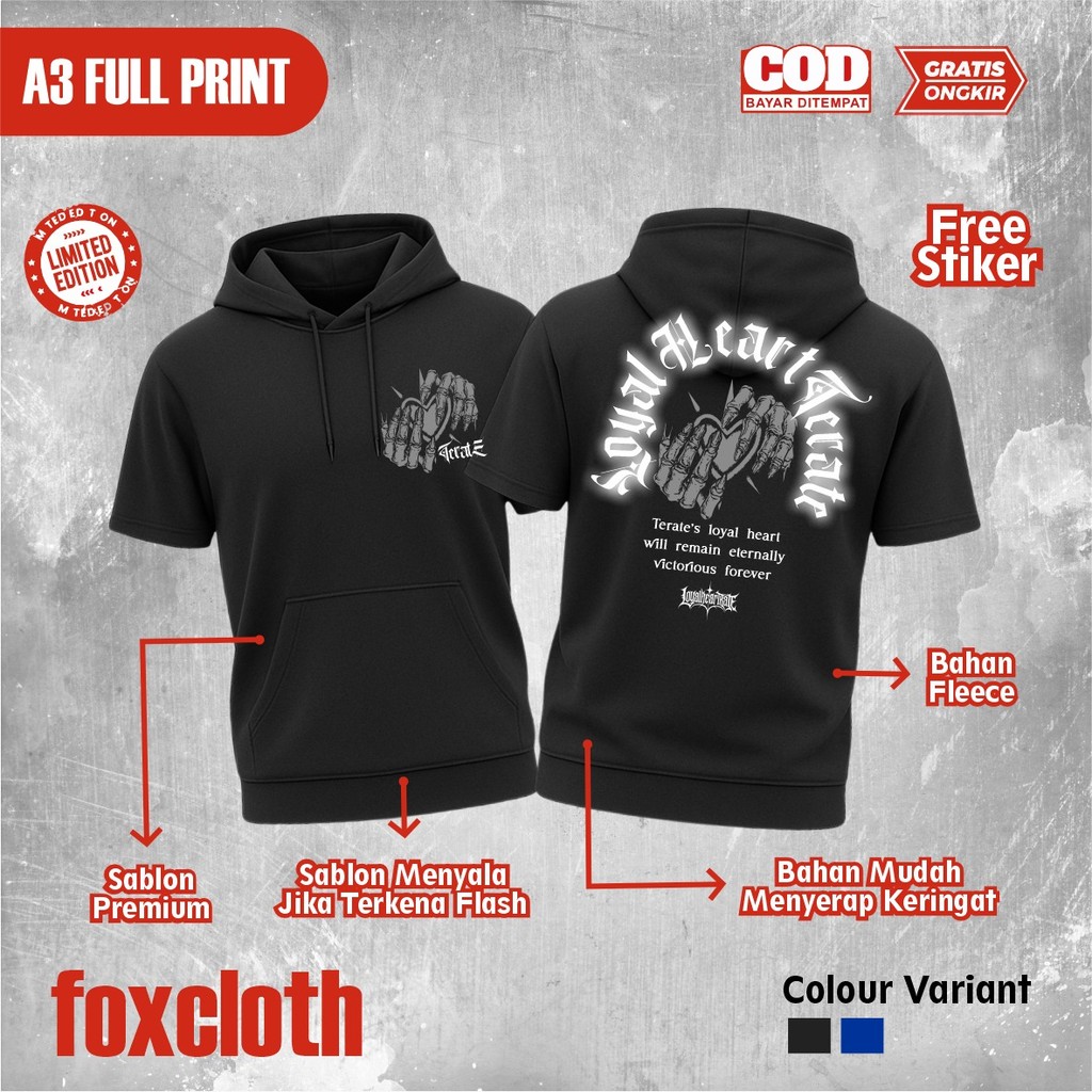 Ts-HOODIE PSHT MENYALA LOYAL HEART TERATE TS HOODIE DISTRO PSHT - TS HOODIE PSHT MENYALA TERBARU - T