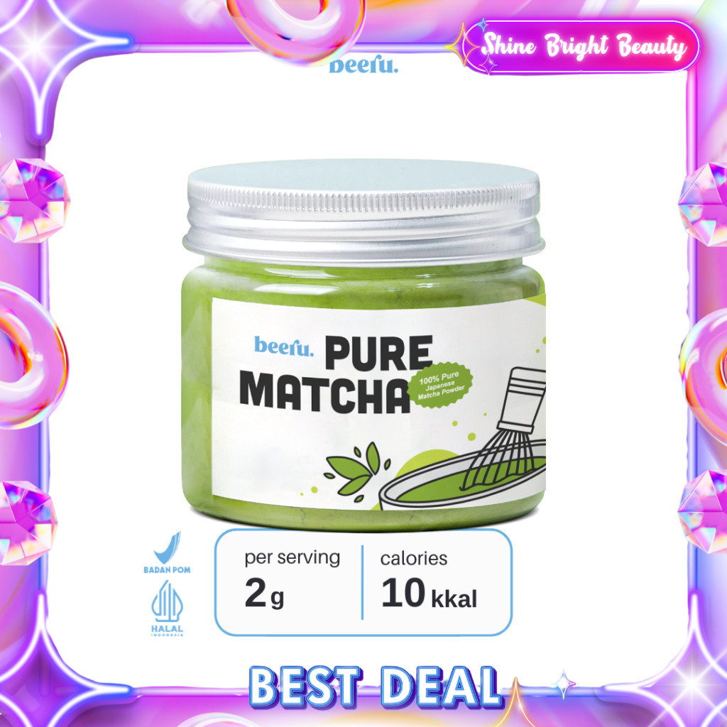 

Beeru Pure Matcha Powder - 100% Matcha Powder Premium Japan
