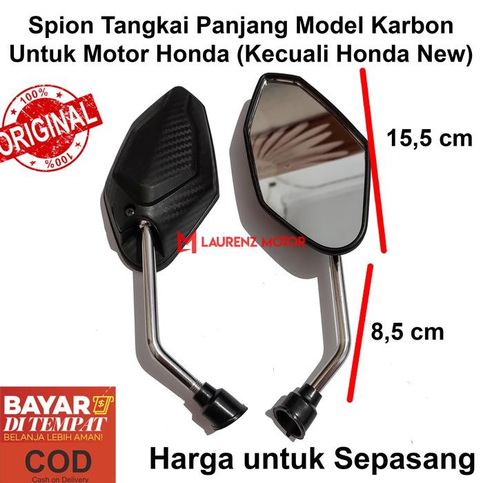 LM Spion Motor Variasi Tangkai Panjang Model Carbon Vario 150 Karbon