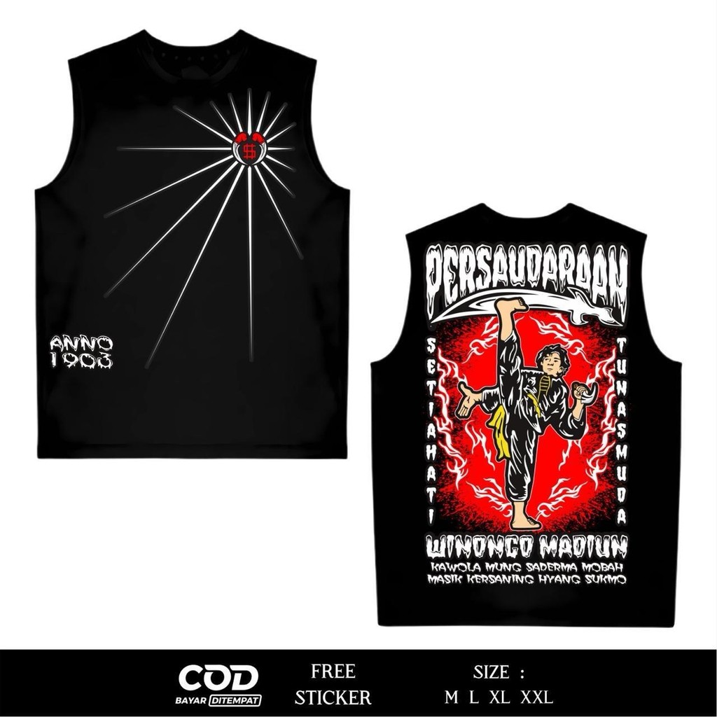 KAOS SINGLET PSHW PERSAUDARAAN WINONGO MADIUN SINGLET PSHW TERBARU - SINGLET PSHW LAMBANG - SINGLET 