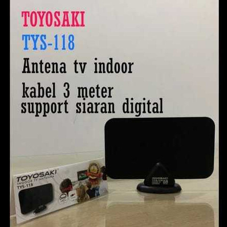 Antena TV Toyosaki TYS-118 Kabel 3 Meter / Antena TV Indoor Toyosaki