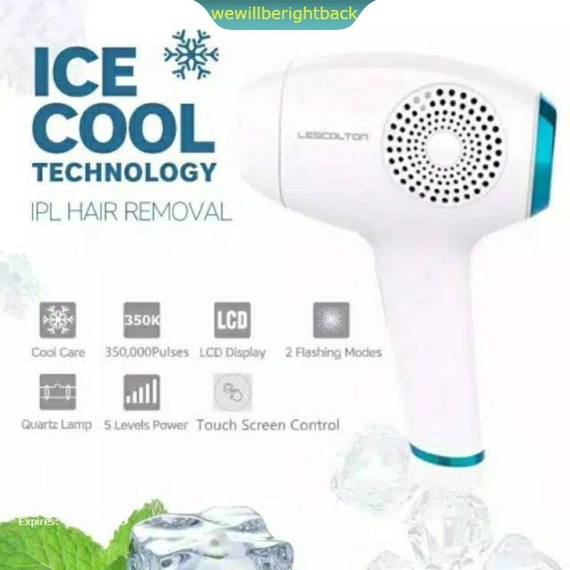 USA lescolton ice cold T011c ipl laser Penghilang Bulu rejuve hair removal epilator original