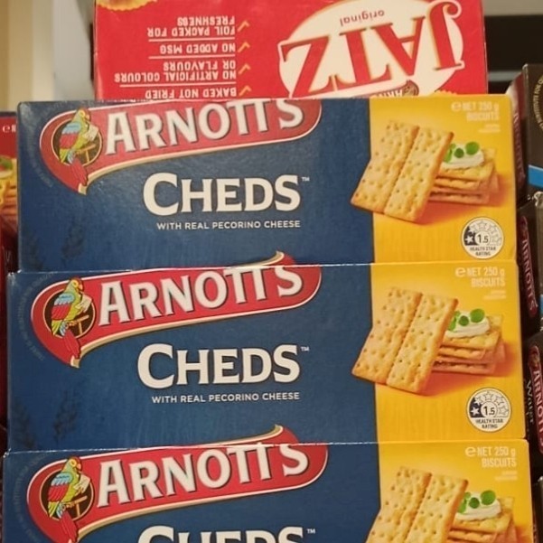 

arnott's cheds with pecorino cheese keju 250gr