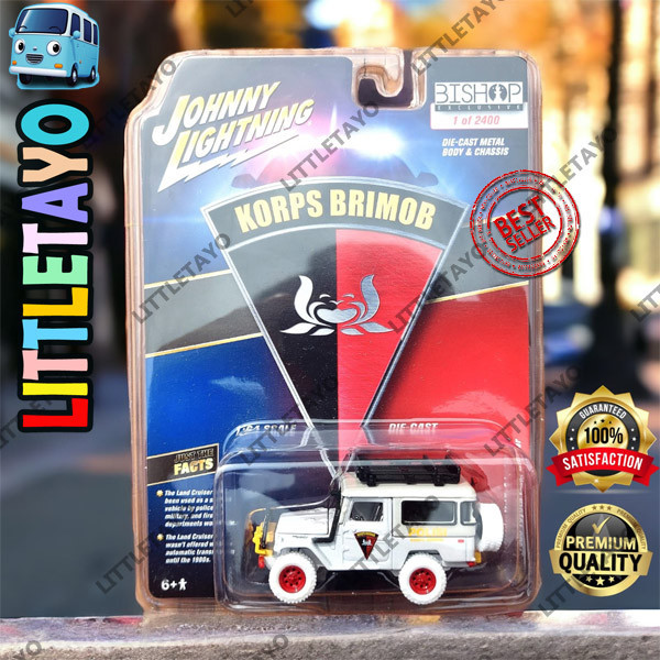 Johnny Lightning White Lightning Korps Brimob 1980 Toyota Land Cruiser