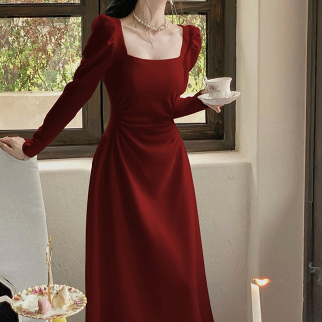 BEST SALE EMITA BLOOM BAJULEBARAN AESTHETIC RAYA MIDI DRESS PUTIH LENGAN PANJANG GEREJA VINTAGE