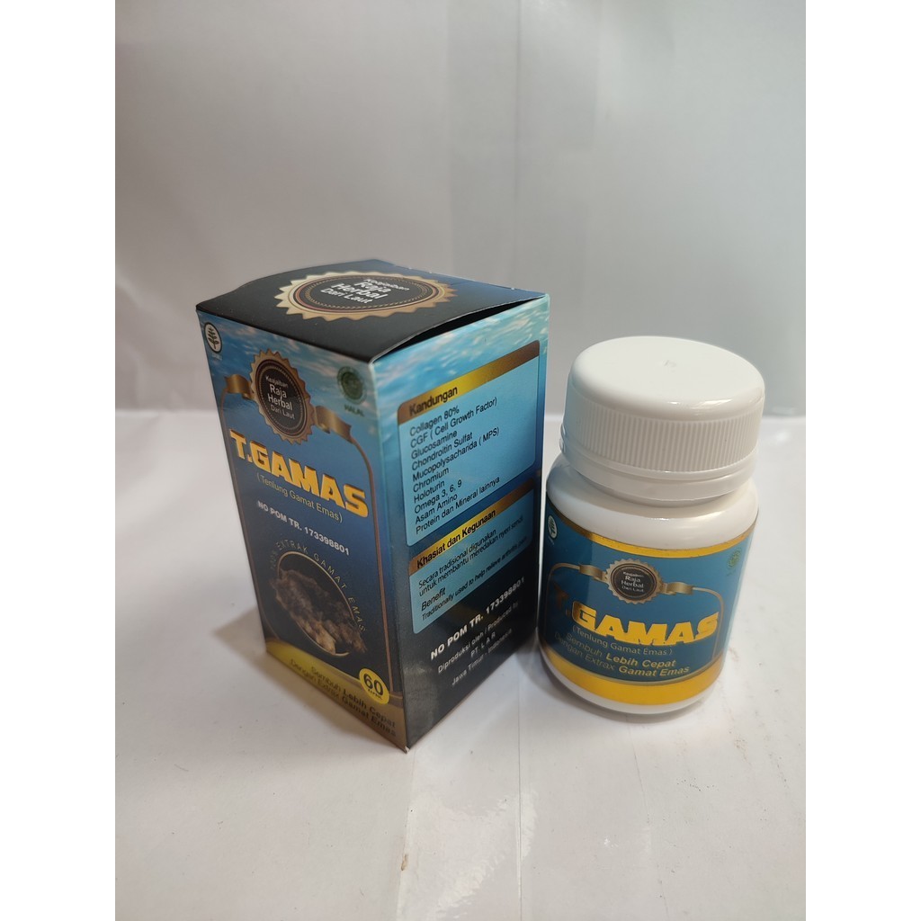 Kapsul Gamat Emas TGAMAS Tripang 60 Kapsul Obat Osteoporosis