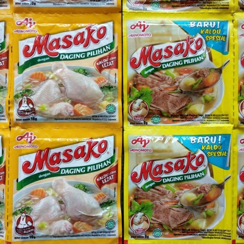 

Masako Kaldu Sapi Ayam Renceng 12 Sachet MURAH!!