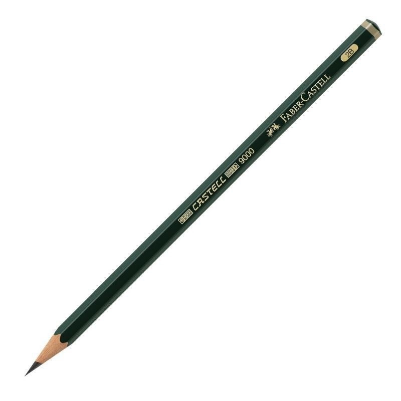 

(1 pcs) Pensil Faber Castell 2B / Pencil Castell 9000 Untuk Ujian dan Menggambar