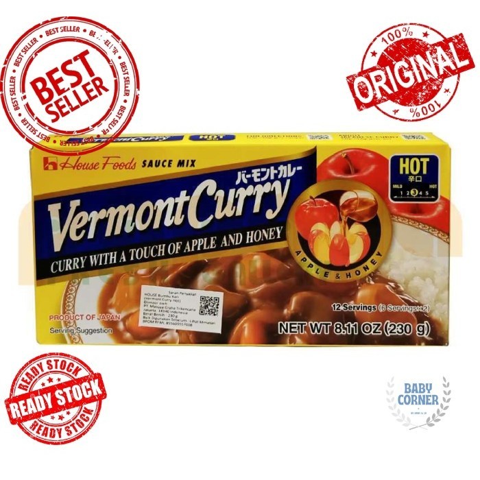

KARI INSTAN ORIGINAL DARI JEPANG! HOUSE FOODS VERMONT CURRY WITH APPLE