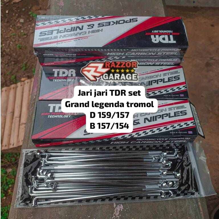 Ruji jari jari TDR CRHOME supra grand legenda tromol original tdr dan wilwood
