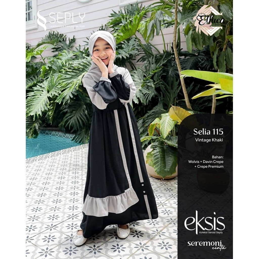 Ethicastore.bdg Gamis Anak Selia 115 Seply/Gamis Anak By Seply
