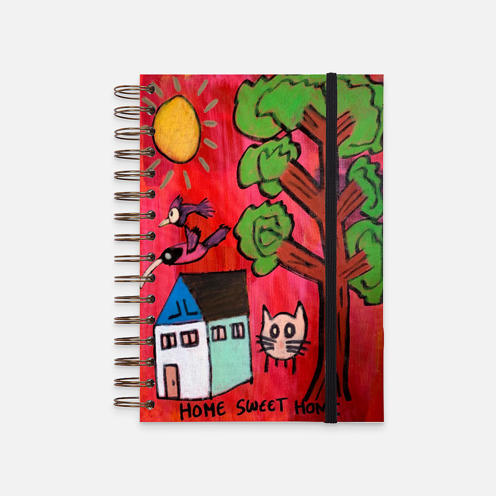 

Hard Cover Notebook The Original Painting Home Sweet Home