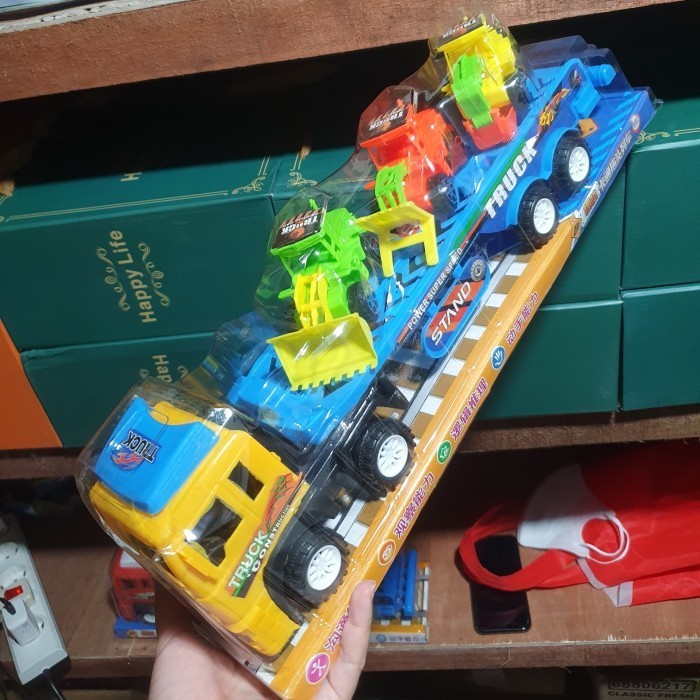 Terbaru[Promo] Mainan Mobil Truck Mainan Mobil Angkut Mainan Mainan Mobil Kontruksi - Kuning