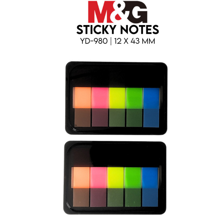 

Sticky Note M&G #AS23O521 Indexer Plastik Sticknote 12x43 mm 5 Warna Transculent YD-980 Kertas Memo- SHAGB