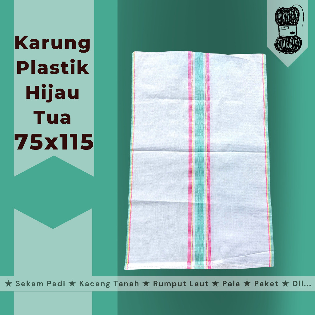 Karung Plastik Baru 75x115 Warna Putih
