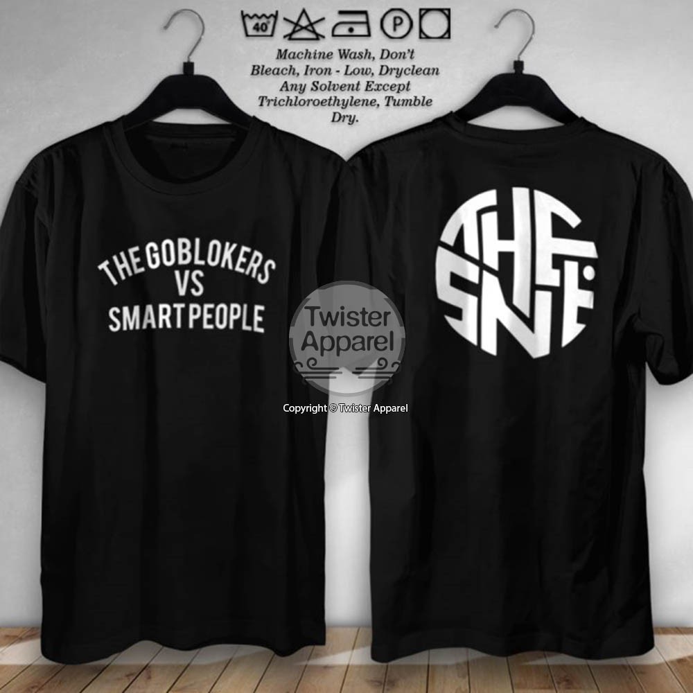 Kaos Tshirt The Goblokers Vs Smart People Bobon Santoso Youtubers Kualitas Distro - TW6903