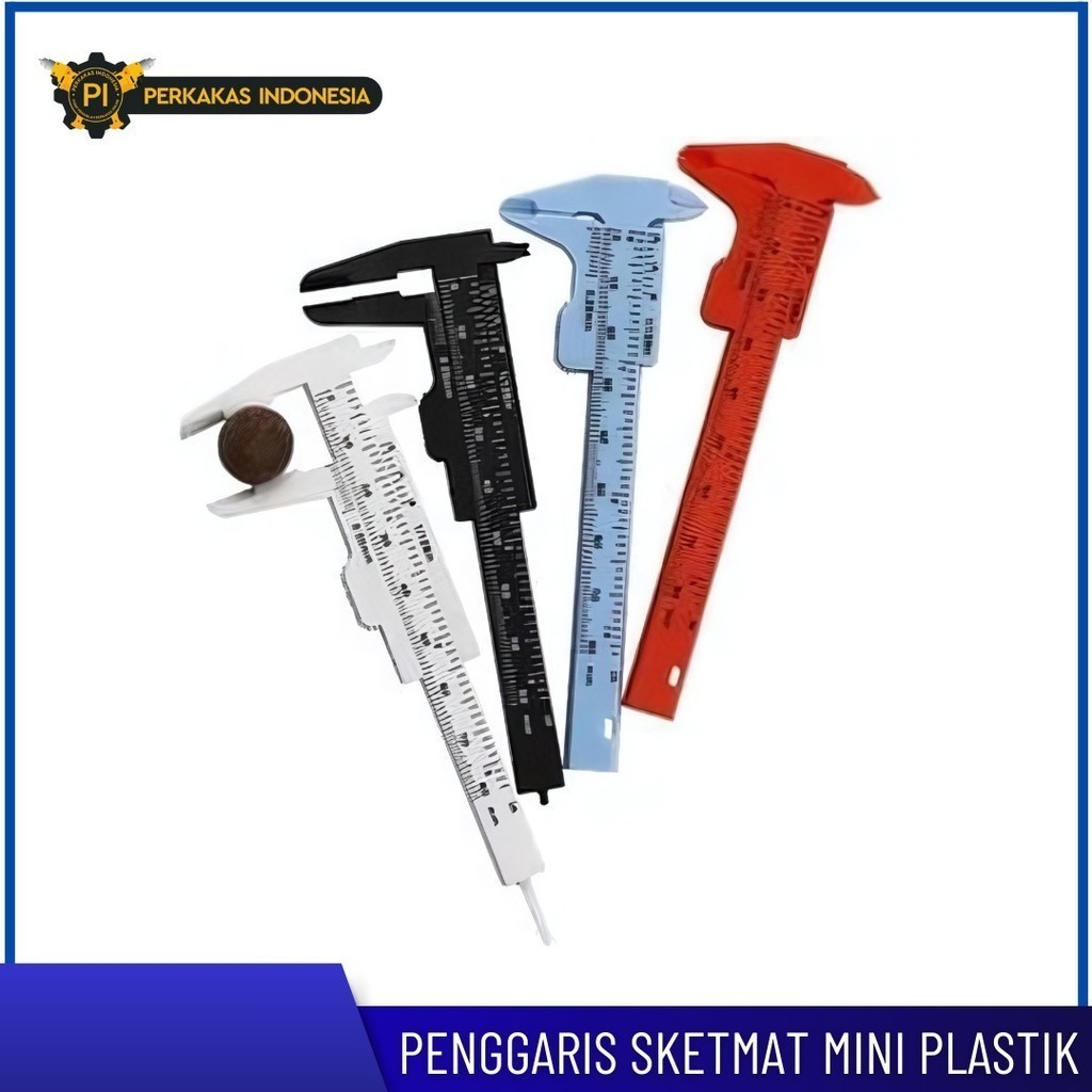 

Penggaris Sketmat Mini Plastik PVC Vernier Caliper 80mm Sigmat Jangka Sorong Alat Ukur Meteran Garisan Pengukur Diameter Derajat MM INCH Woodworking