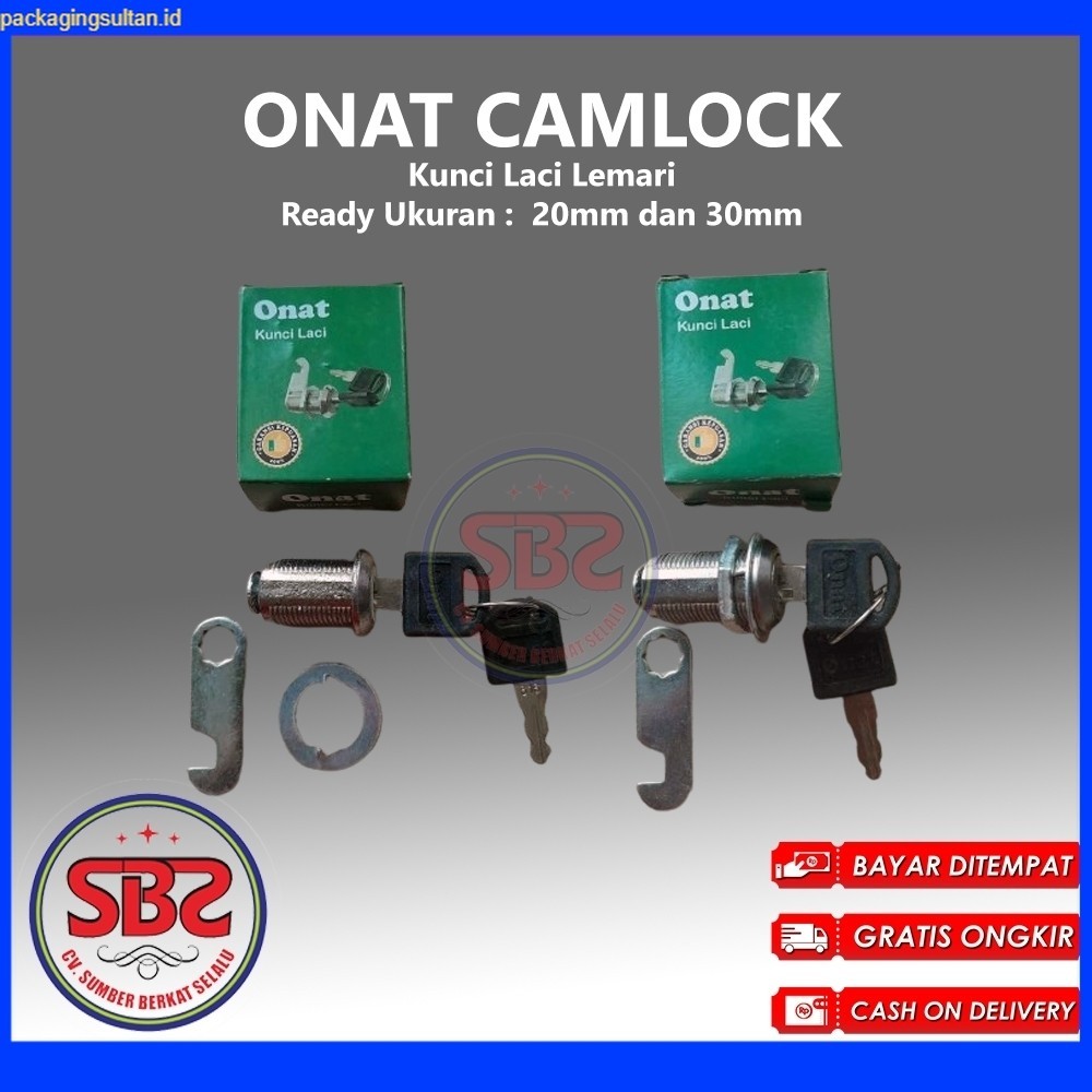 Cam Lock camlock Kunci Laci Lemari ONAT 103 - 30 mm dan 20mm
