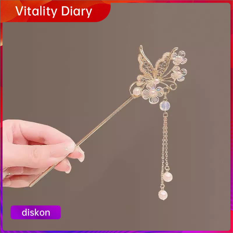 【COD❤️】Hair Pins Aksesori Jepit Rambut Kupu-kupu Anak Perempuan Hairpin Anti Karat Emas Hiasan Kepal