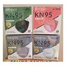 ONEHEALTH MASKER KN95 5 PLY PER BOX ISI 10 PCS SURGICAL FACE MASK KN 95 HARGA MUMER 100% ORIGINAL