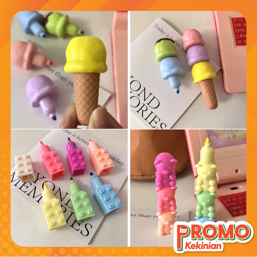 

Promo Kekinian - S6295 Highlighter Tumpuk 1 Set / Set Stabilo Pastel Lucu / Spidol Pastel Lucu Warna Warni