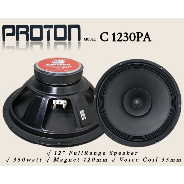 AGEN Speaker Proton 12 Inch Full Range C-1230 PA