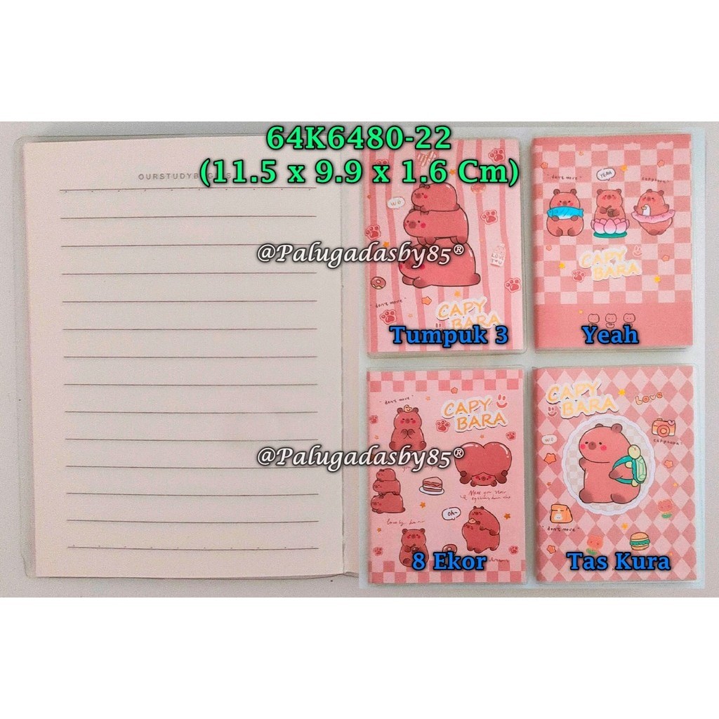 

(1 Biji) Eva Note Book 64K6480-22 A7-86 13.1 x 10.1 x 1.1 Cm / Eva Notebook GXIMP 64K6480-22