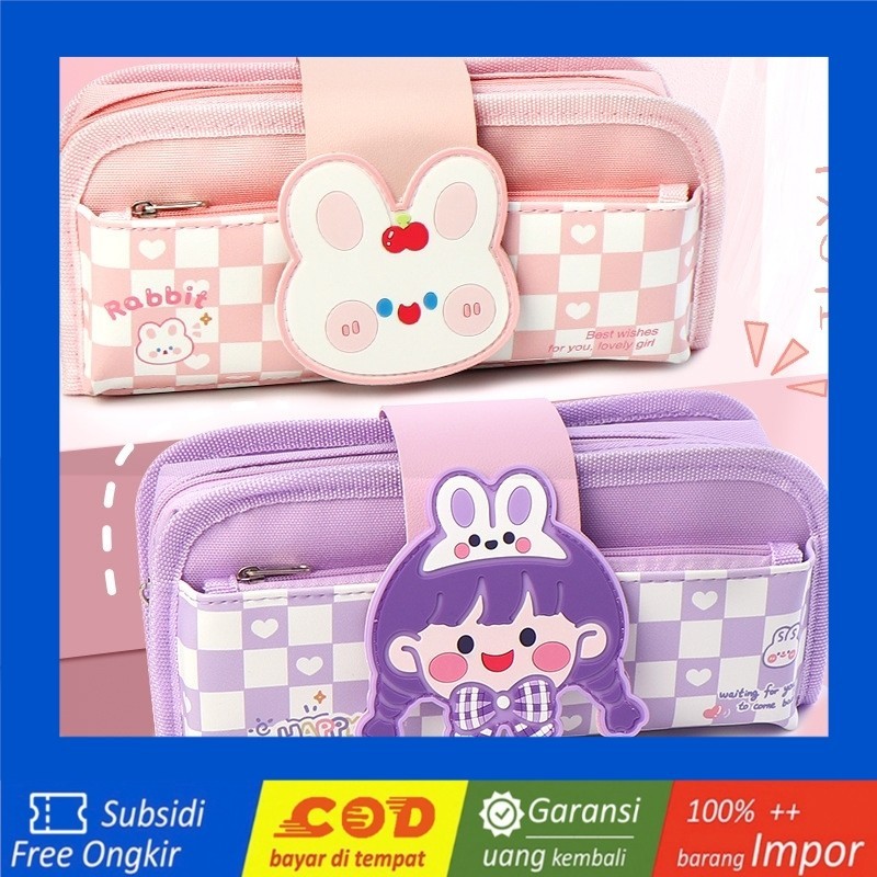 

TXS41 TEMPAT PENSIL 2in1 KARTUN LUCU KOTAK PENSIL TEMPAT PEN KOTAK PEN TEMPAT PEN