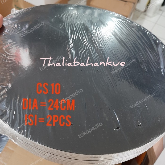 

TERJUAL CS10 ALAS CAKE DIAMETER 25CM, HITAM ISI 2PCS BAHAN KUAT DAN CANTIK.