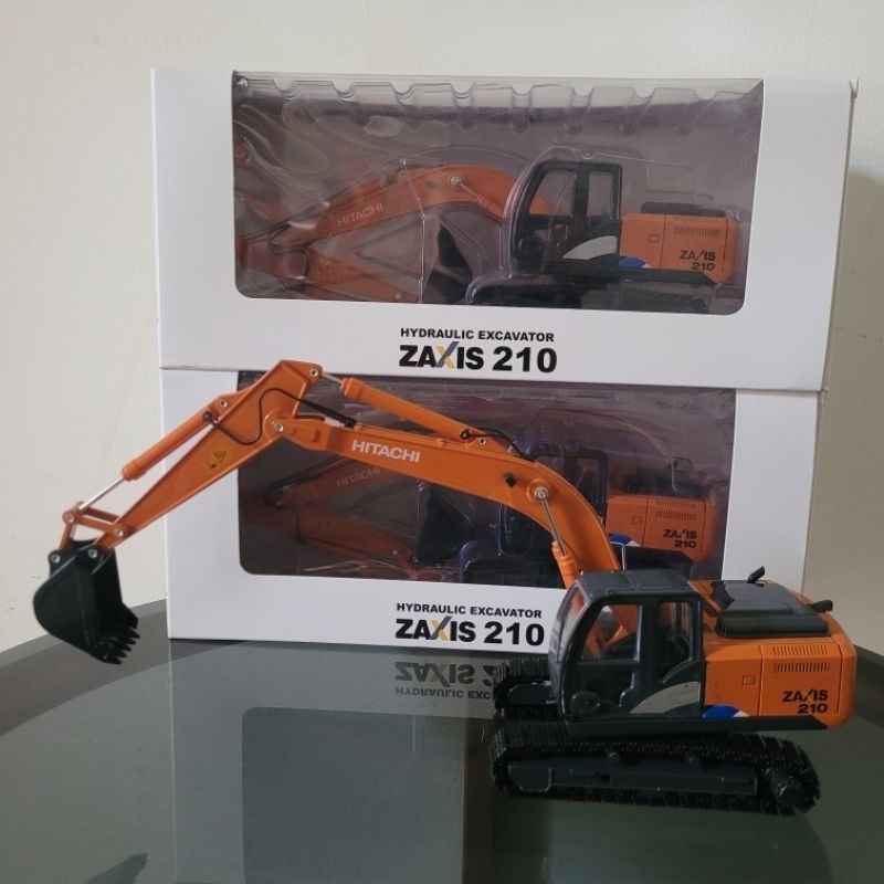Diecast Miniatur Alat Berat Alat Berat Excavator Hitachi