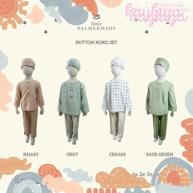 baju Koko  anak - koko Set by Little Palmerhaus