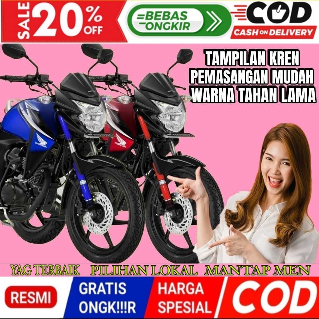 Modifikasi Motor Megapro Atas Bawah Cover Shock