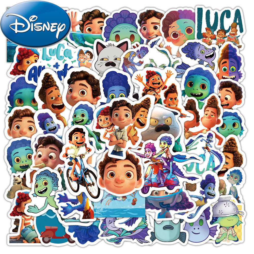 

10/30/50pcs Disney Cartoon Luca Children Stickers Anime Cute Decals for Kids Toy DIY Phone Skateboard Scrapbook Graffiti Sticker