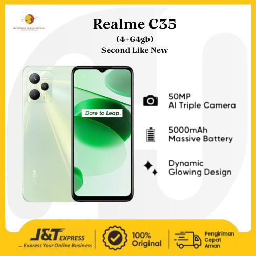 Realme C35 4/64GB - Second Like New - Original 100%
