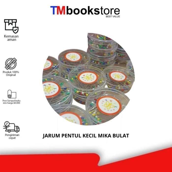 JARUM PENTUL KECIL MIKA BULAT TMBOOKSTORE