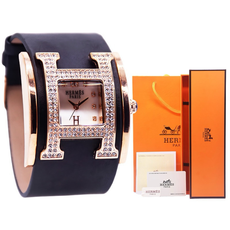 NEW ARRIVAL - Jam tangan wanita Mewah cantik HM-FW Diamond new design model gelang strap besar - FW