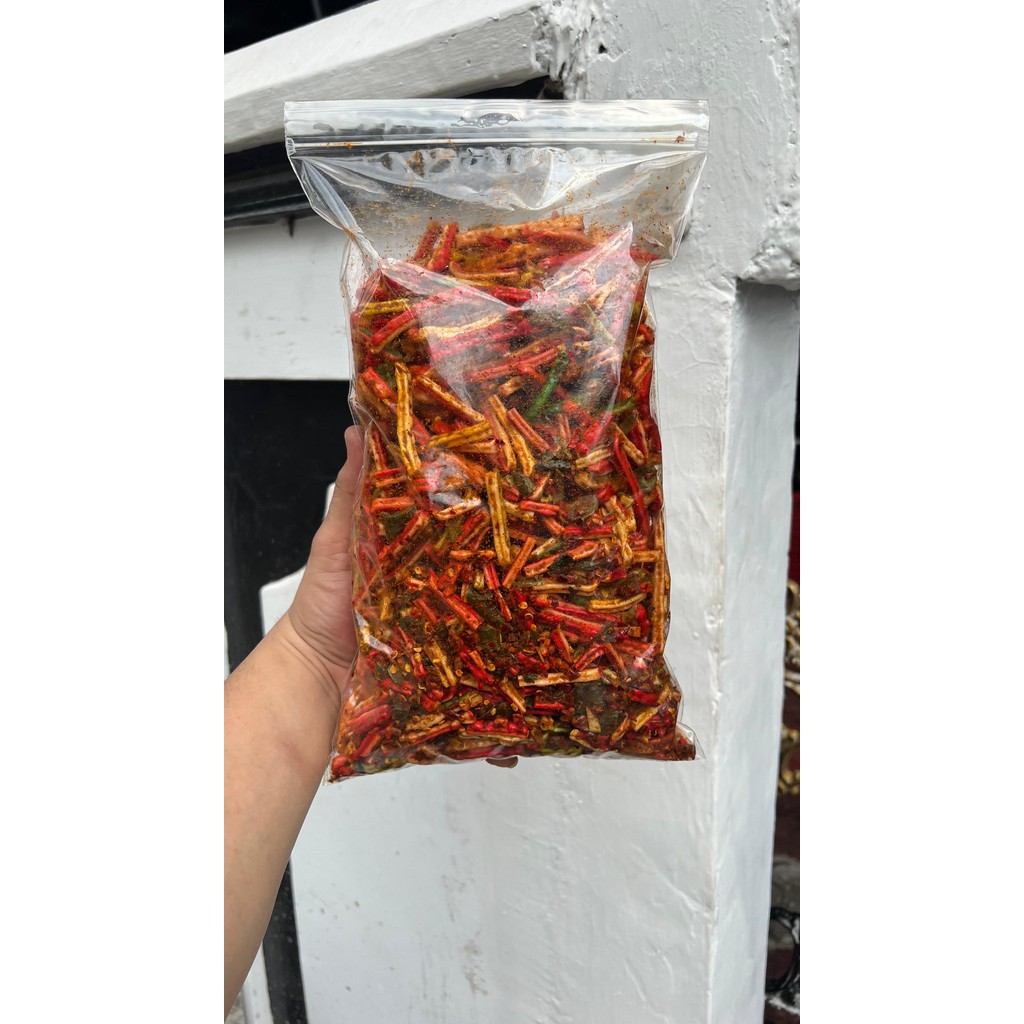 

kerupuk jaat/kerupuk beton extra pedas daun jeruk isi 500 G