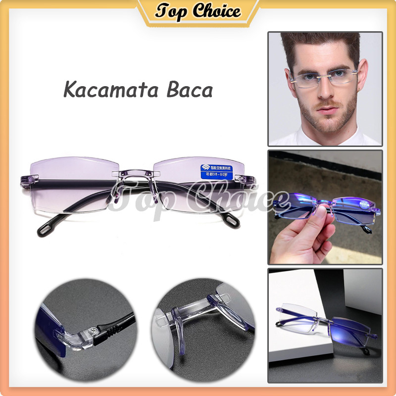 Kacamata Baca / Kacamata Plus Baca Antiradiasi Computer / Kacamata Baca Auto Focus