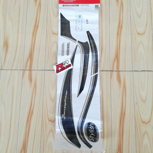 stripe grafik graphic sticker striping body bodi kiri original ori honda scoopy scopy fi stylish tah