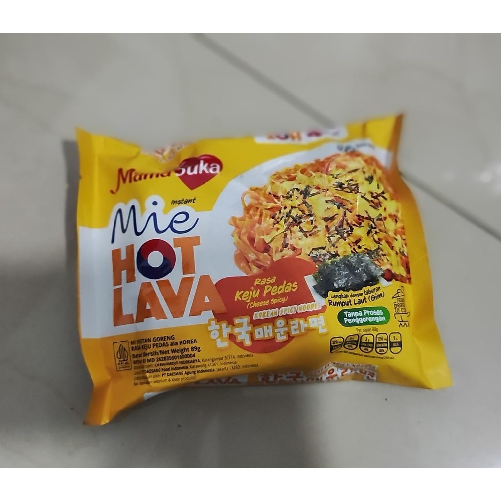 

Mamasuka Mie Hot Lava Keju Pedas 89 gr PCS