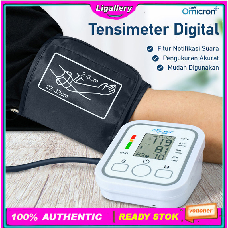 Alat Tes Tekanan Darah Tensimeter Digital Pengukur Tekanan Darah  LCD Display Pengukur Otomatis Tens