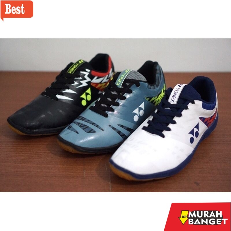 sepatu badminton murah berkualitas Sepatu Badminton Pria Olahraga Bulutangkis Yonex 57 Premium Sol K
