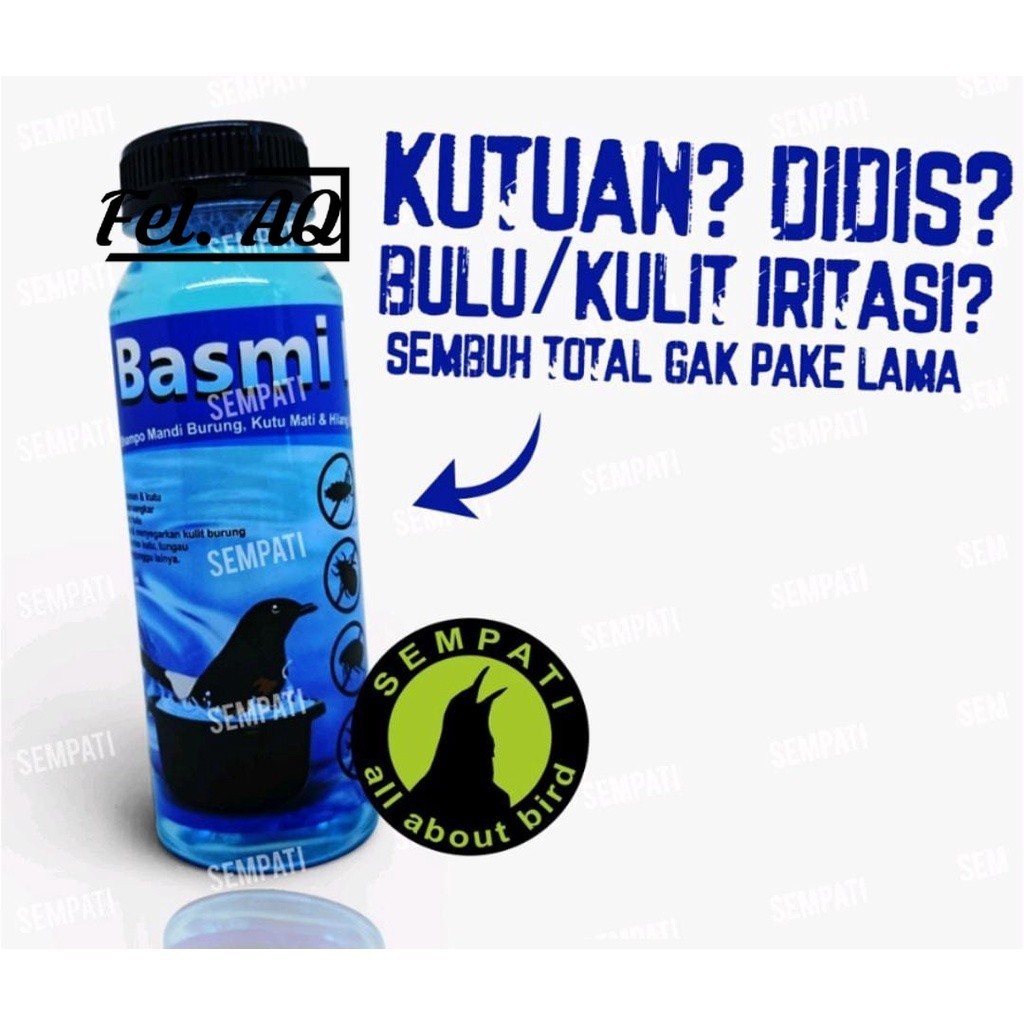 BASMI KUTU SEMPATI SHAMPO SAMPO BURUNG PEMBASMI KUTU UNTUK SEMUA BURUNG MURAH BERKUALITAS