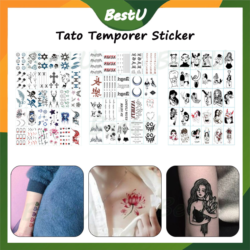 Tato temporary /Tato Temporer Sementara Bunga Lucu Kecil Random