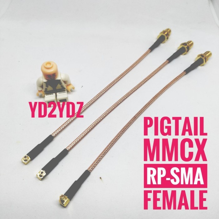 kabel pigtail mmcx to rpsma female low loss konektor rp sma rp-sma cable jumper sambungan teflon mod
