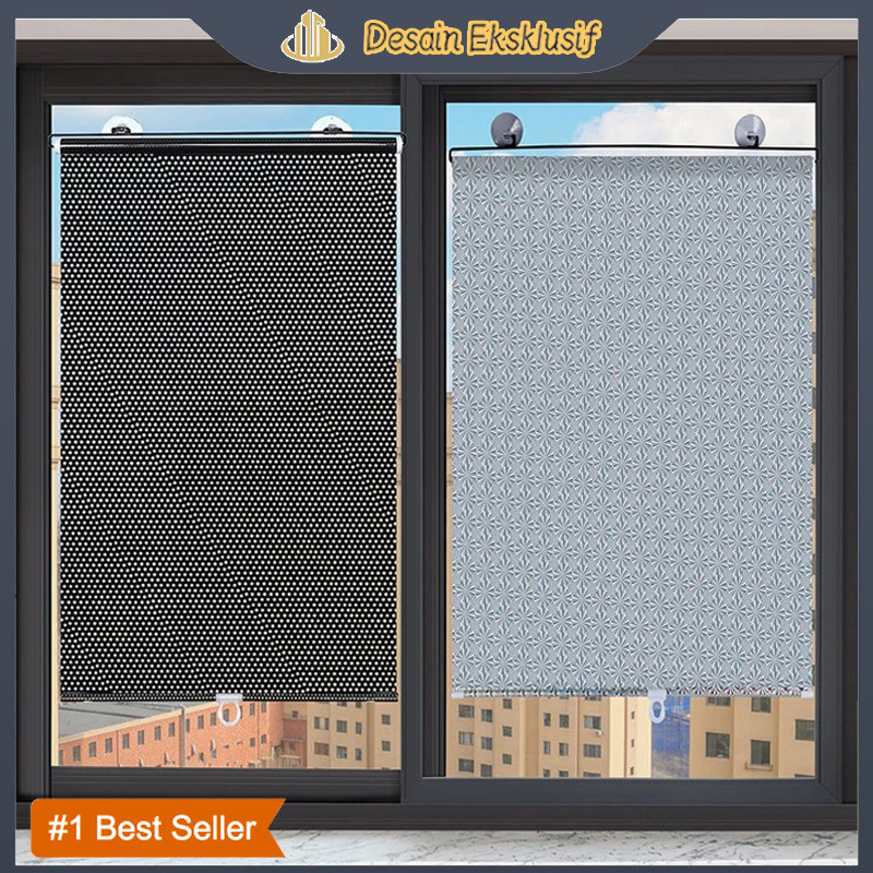 Tirai Ringan Tirai Peneduh Tirai Pelindung UV Tirai Pelindung Panas Dan Matahari Tirai Rol Kaca Peli