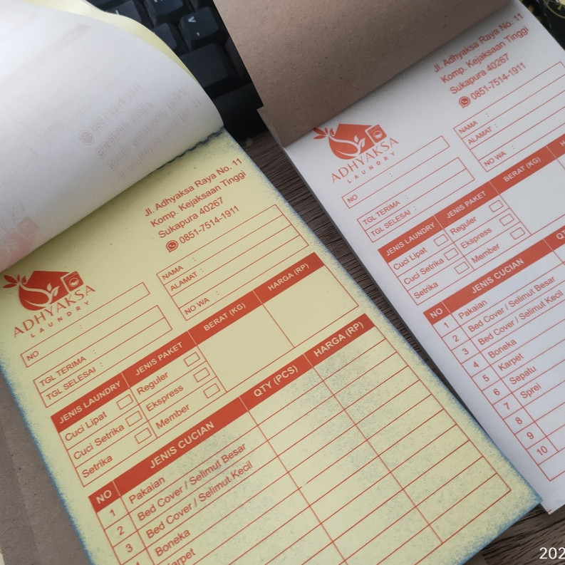 

[TERLARIS] 1/4 F 2Ply NOTA OLSHOP NAMA SENDIRI / NOTA CUSTOM 2 RANGKAP UKURAN 1/4 Folio 2 PLY