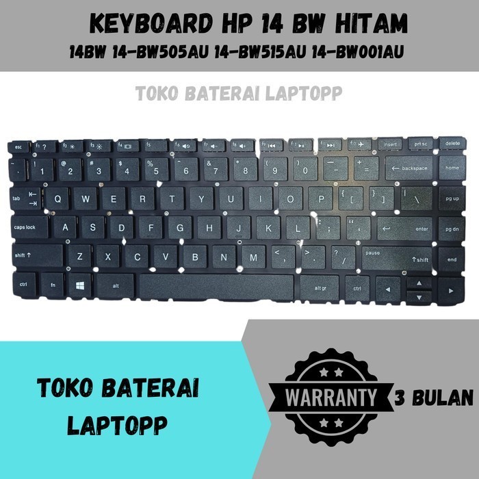 Keyboard HPP 14BW 14-BW 14-BW505AU 14-BW515AU HITAM