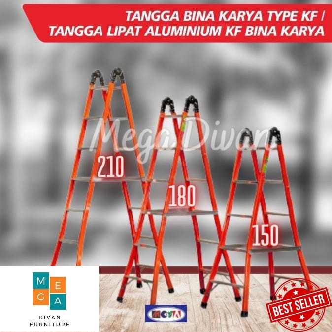 TANGGA LIPAT ALUMUNIUM KF BINA KARYA *