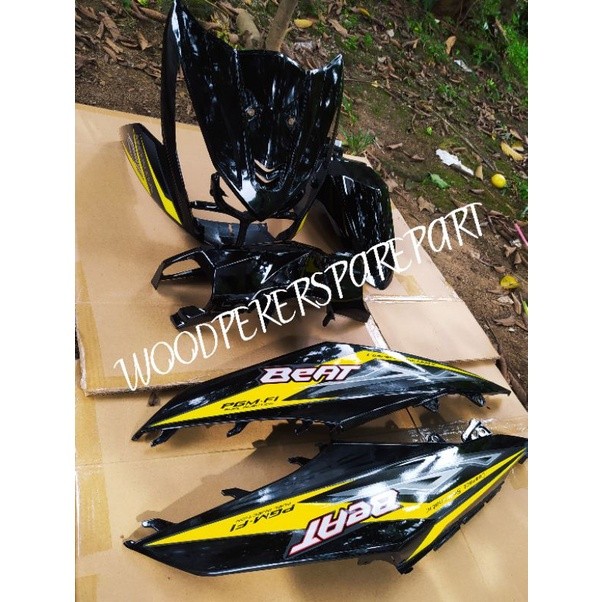 COD BODI FULL HALUS HONDA BEAT FI 2014 HITAM MOTOR